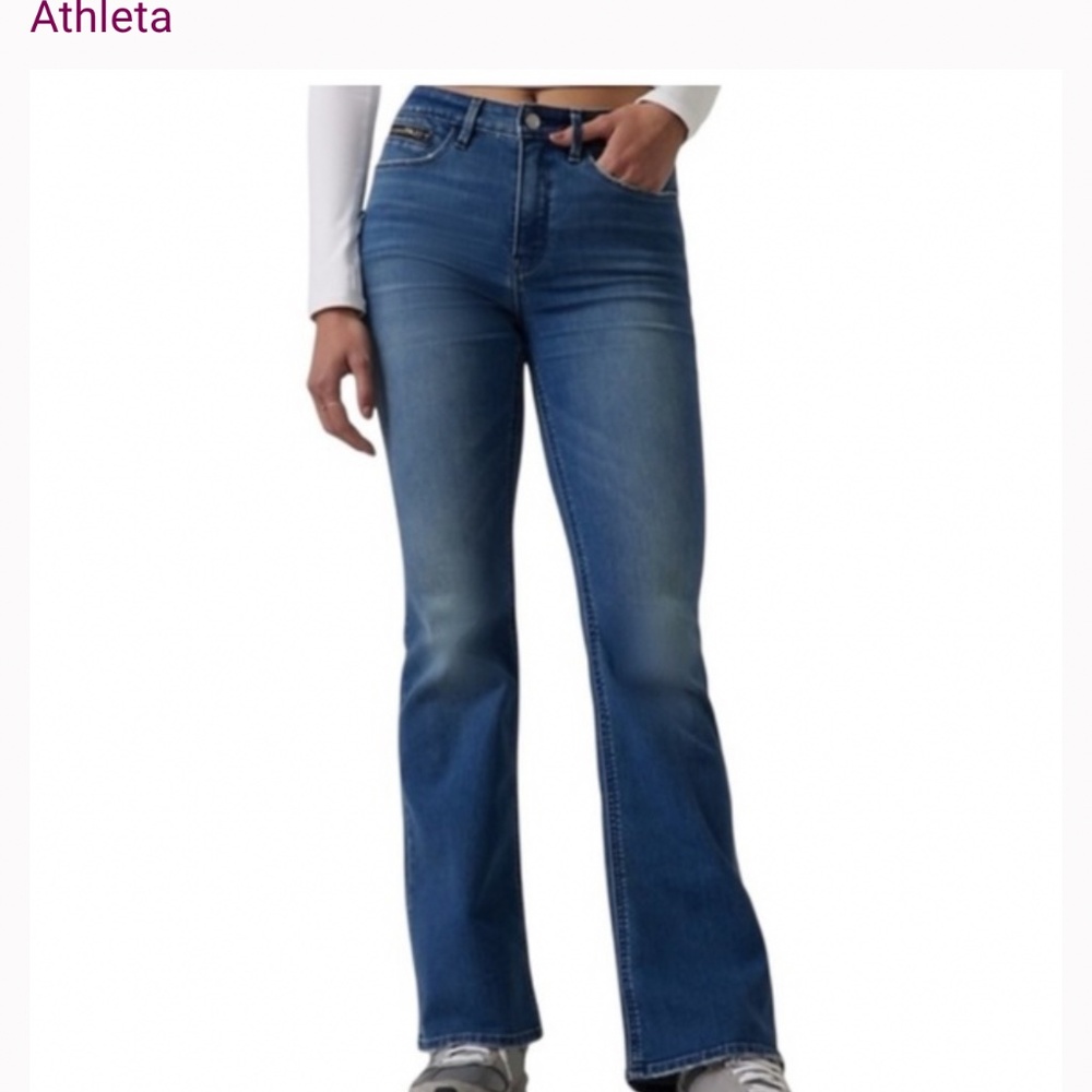 Athleta sculptek flare jean size 2 like new